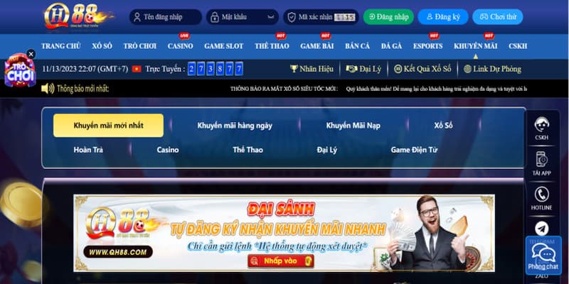 Điều kiện và lưu ý khi nhận khuyến mãi QH88